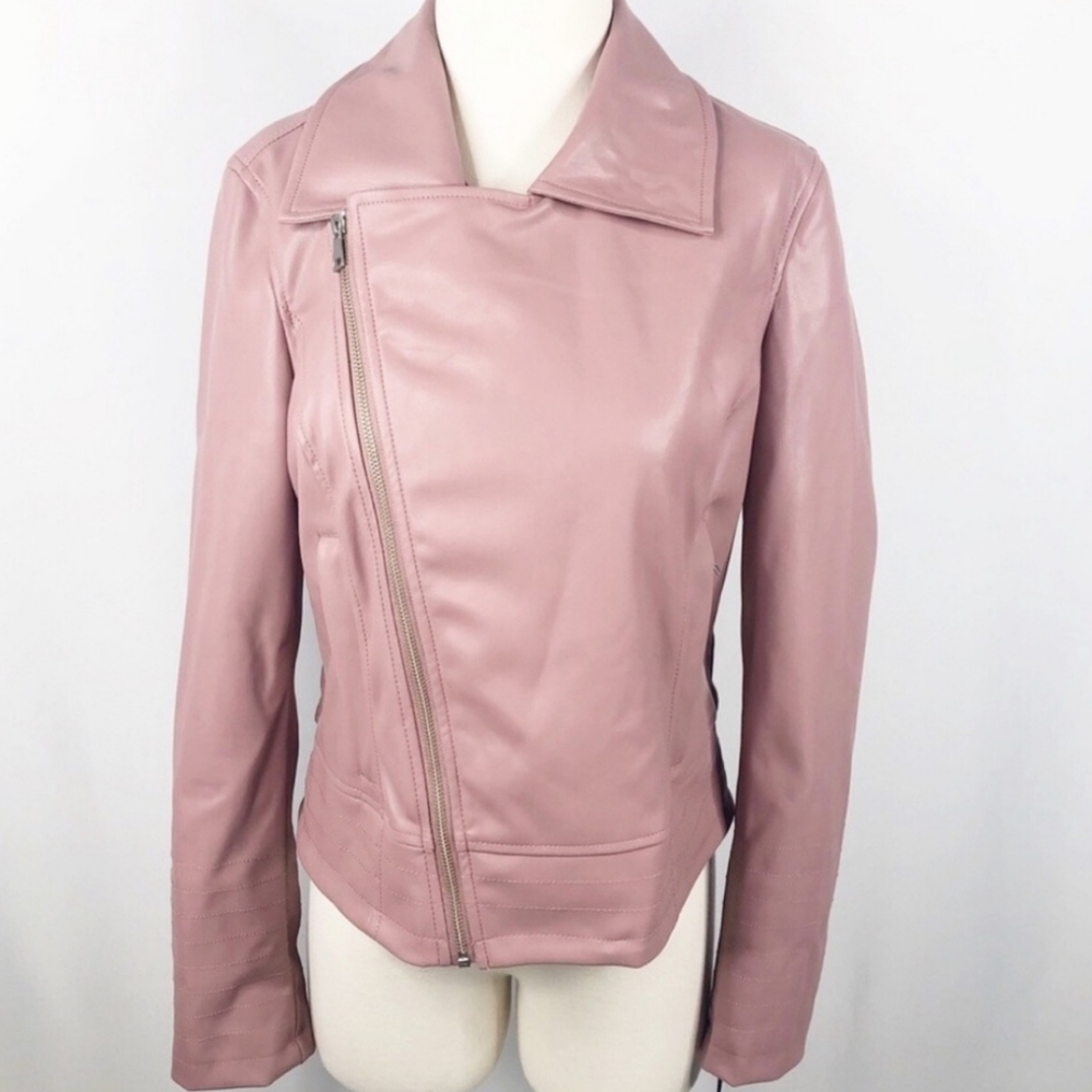 Halogen Pink Faux Jacket